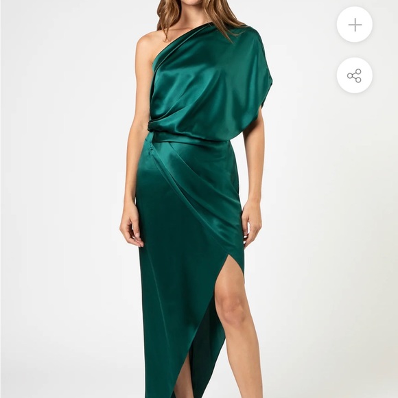Michelle Mason asymmetrical draped midi dress - new, with label - never worn - Picture 1 of 1